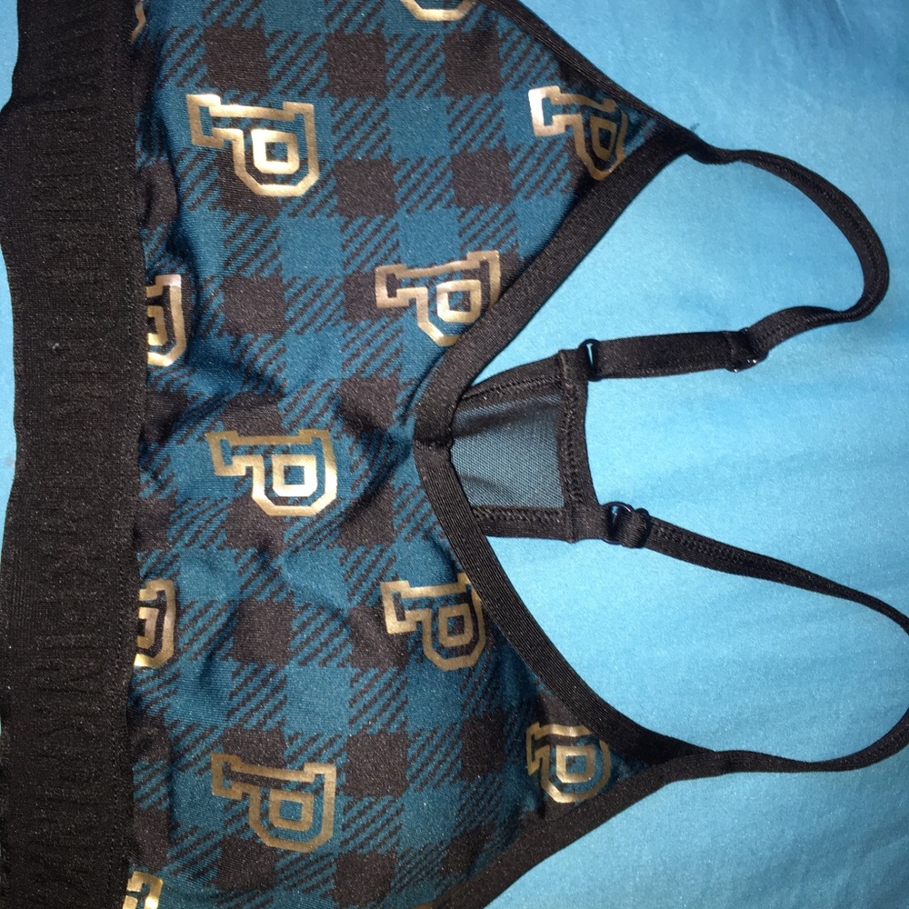 PInk banded sports bra